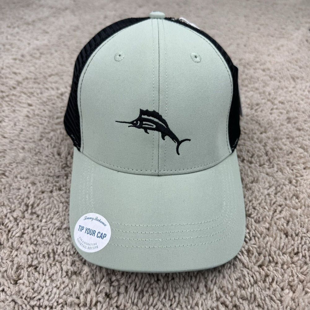 Tommy Bahama Hat Tip Your Cap Baja Margarita Recipe Green Black Mesh Snapback